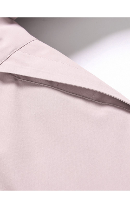 Зимняя парка для девочек розовая с капюшоном.